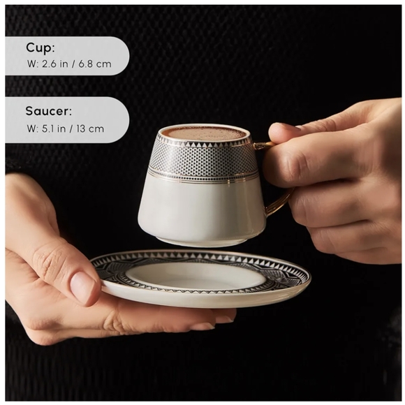 Karaca Globe Espresso set of 6, NIB - Picture 5 of 7